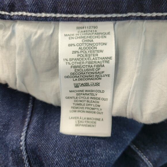 True Religion Jeans 36x31 Geno Relaxed Slim Dark Wash Stretch Flap Thick Stitch - Picture 10 of 11